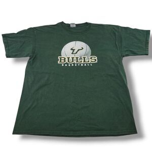 Vintage Perrin T-Shirt Size XL The University Of South Florida Bulls Basketball